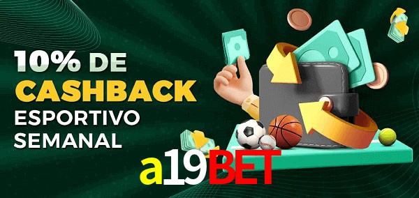 10% de bônus de cashback na a19bet