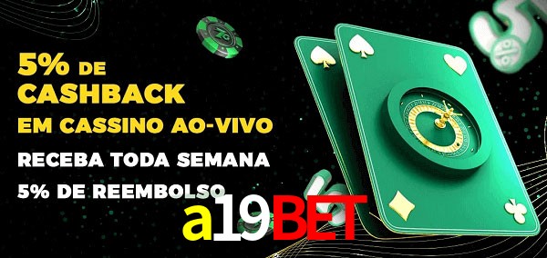 Promoções do cassino ao Vivo a19bet